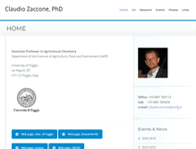 Tablet Screenshot of claudiozaccone.net